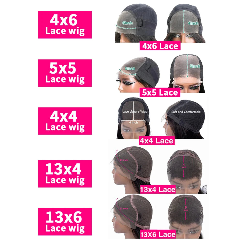 30 32 34 36 38 Inch Bone Straight Lace Front Wigs Human Hair 13x6 13x4 HD Lace Frontal Wig Human Hair Lace Frontal Wigs
