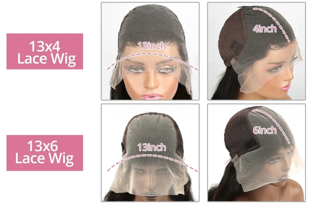 Body Wave 13x4 13x6 Hd Transparent Lace Front Wigs Human Hair Wig Brazilian  30 40 Inch Body Wave Lace Frontal Wig For Women