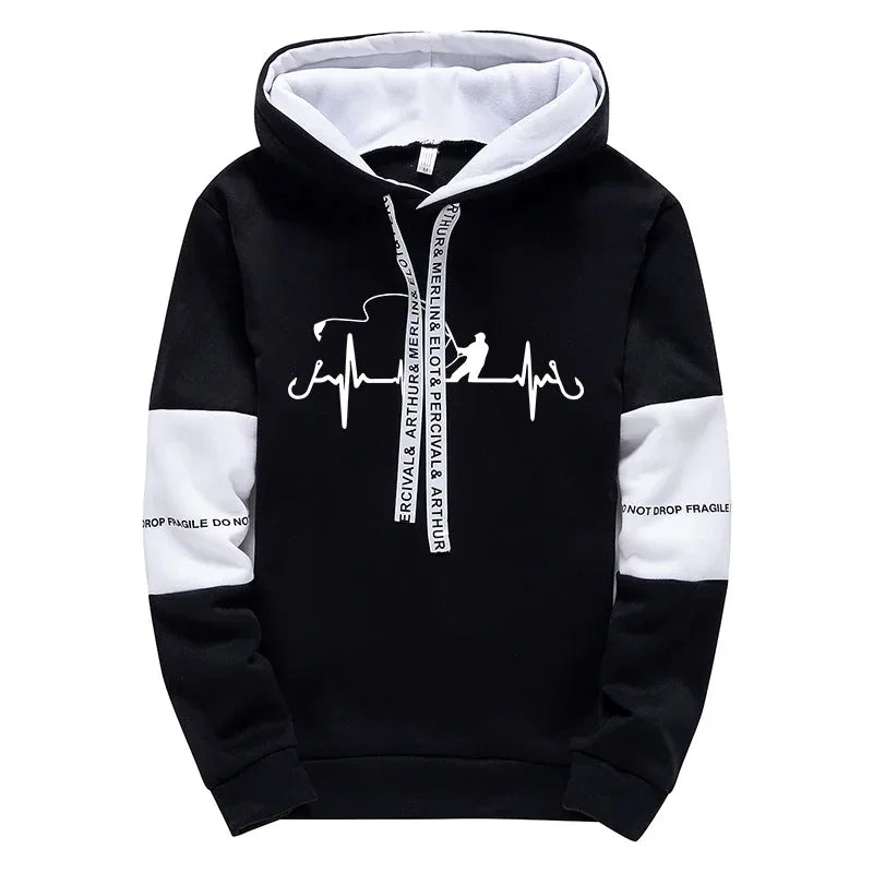 Mens Tracksuit Print Casual Sweatshirts Sportswear Outdoors Sports Jogging Mens Clothing High Quality Single Piece Hoodie Pants