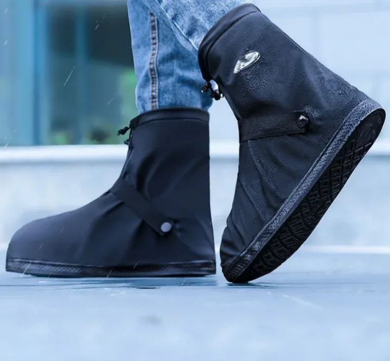 Waterproof Rain Boot Covers Reusable Non-Slip Cycling Hiking Shoe Protectors Rain Snow Wet Sand Overshoes Pants Protectors