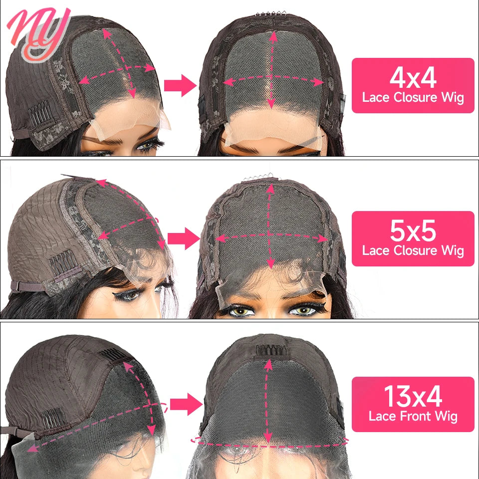 Highlight Wig Human Hair 1B 99J Burgundy Body Wave Lace Front Wigs For Woman 13x4 HD Lace Frontal Wig Colored Human Hair Wigs