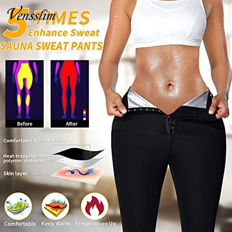 Body Shaper Pants Sauna Shapers Hot Sweat Sauna Effect Slimming Pants Fitness Short Shapewear Workout Gym Leggings Fitness Pants