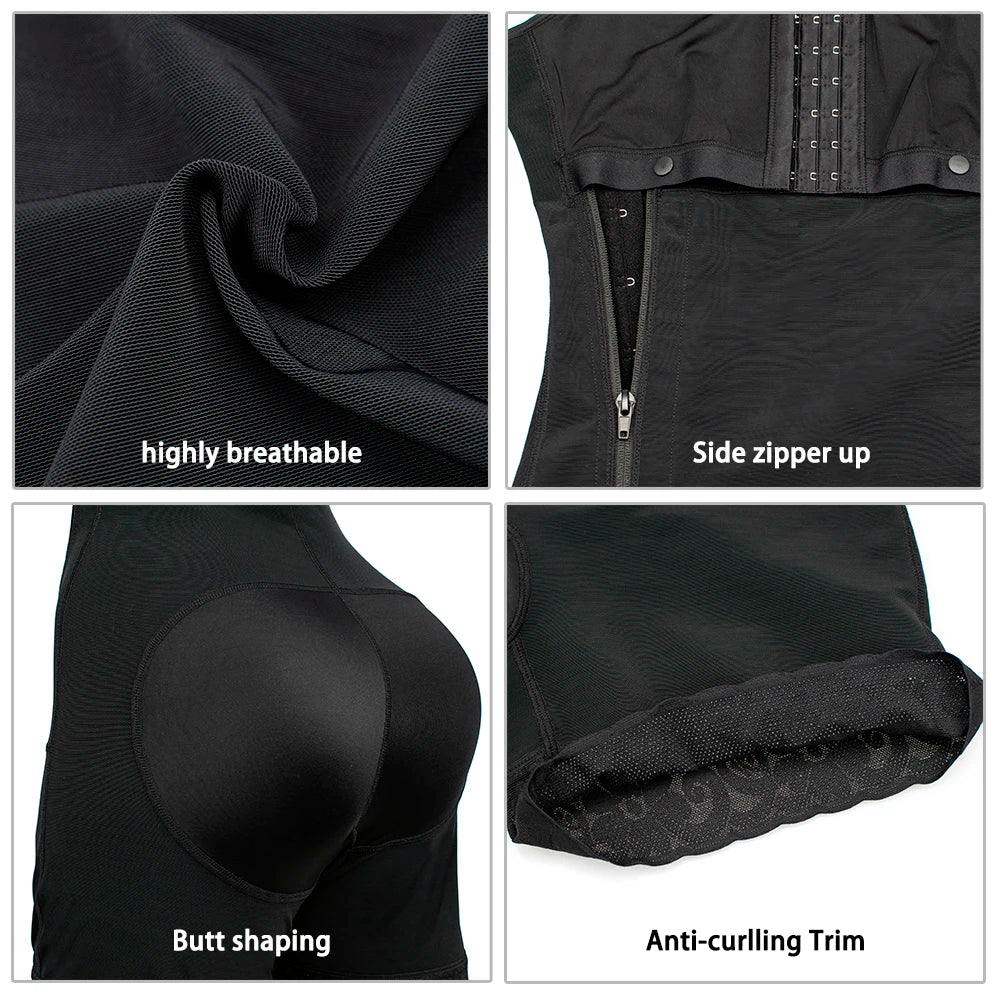 Body Shaper Faja Bodysuit Corset Top Bustier Original Colombian Girdles Modeling Postpartum Slimming Shapewear Women Underwear