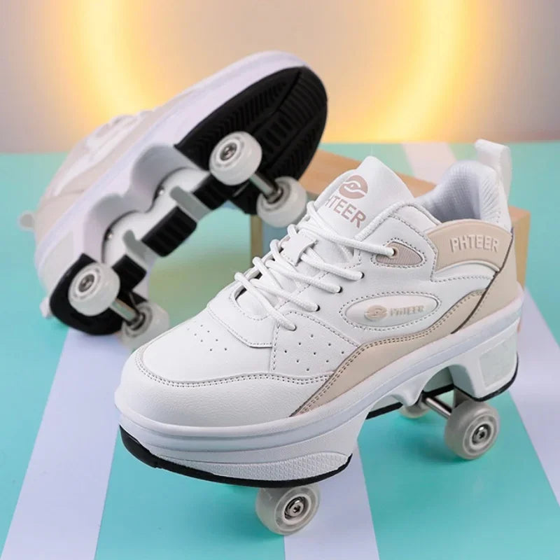 Rollers for Shoes Sports Shoes on Wheels Roller Skates Roller Skates for Girls Boys Roller Skates Shoes with Wheels