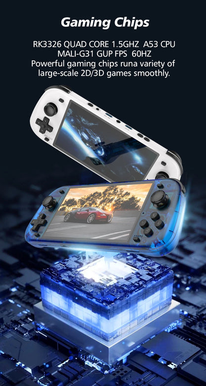 New R50S Retro Handheld Game Console 5.1 Inch Large Screen Linux System 854*480 4200mAh Video Gaming Player Boy Gifts