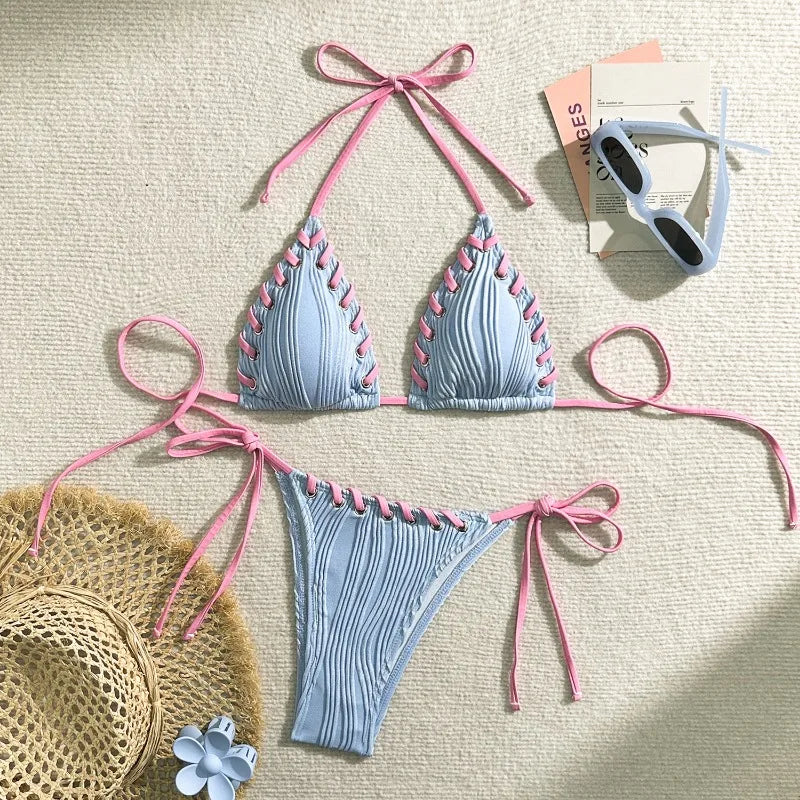 Sexy Bikinis 2025 Women's Swimwear Female Swimsuit for Swimming Wear Bathing Suits Brazilian Bikini Set Beachwear Pool Bather