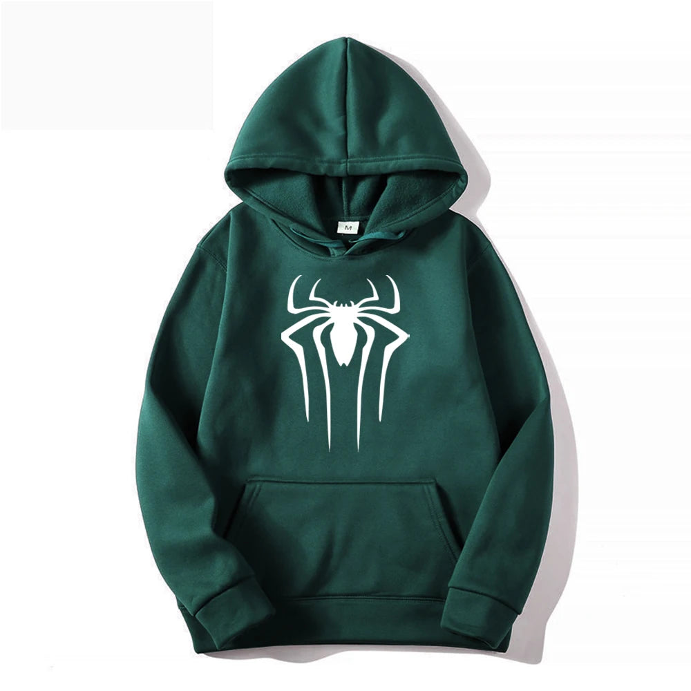 Fashion brand men's hoodie casual hoodie sportswear men's/women's top printed spider hoodie