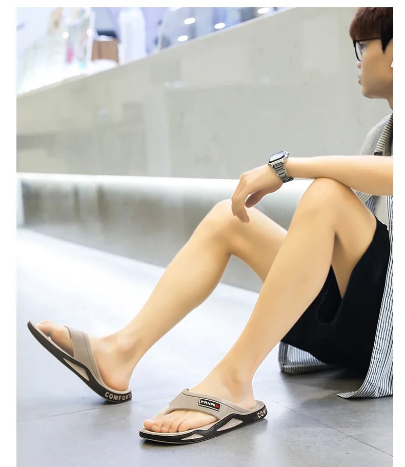 Summer Men's Flip-flops Sports Beach Sandals Men Casual Outdoor Fashion&trend Comfortable Shoes House Flip Flops Home Shoes