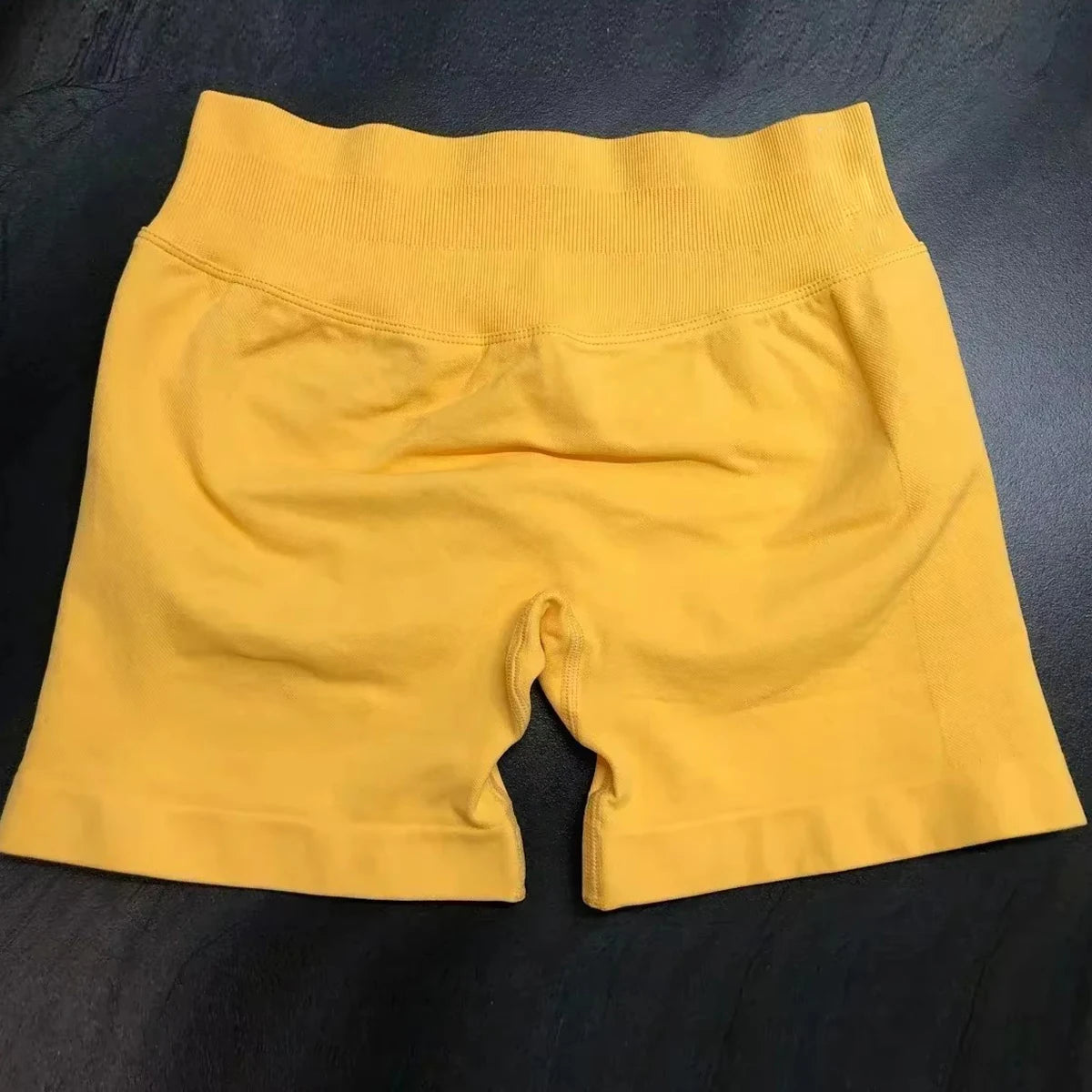 No logo Low Waist Seamless Yoga Shorts for Women Scrunch Bum Gym Shorts Workout Biker Short Stretch Fitness Short