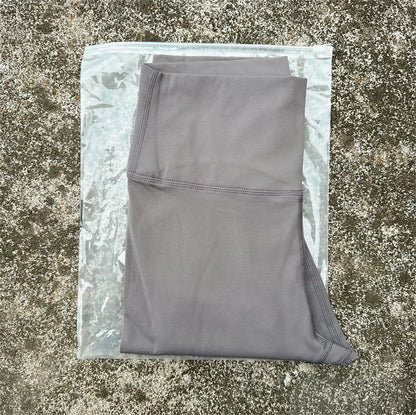 Solid Color Back Waist Pocket High Waist Yoga Legging Women Sport Cropped Pants Butter Athletic Gym Comprehensive Training Jog