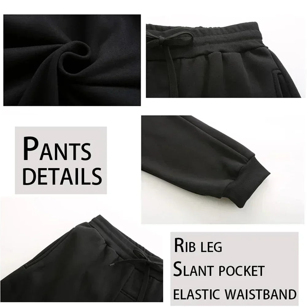 Spring and Autumn 2025 New Men's pullovers + jogging Pants two-piece set fashionable outdoor casual men's hooded sportswear set