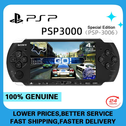 PlayStation PSP3000 Game Console (PSP-3006) PlayStation Handheld GBA Arcade Game Console+(Free Games) No UMD function