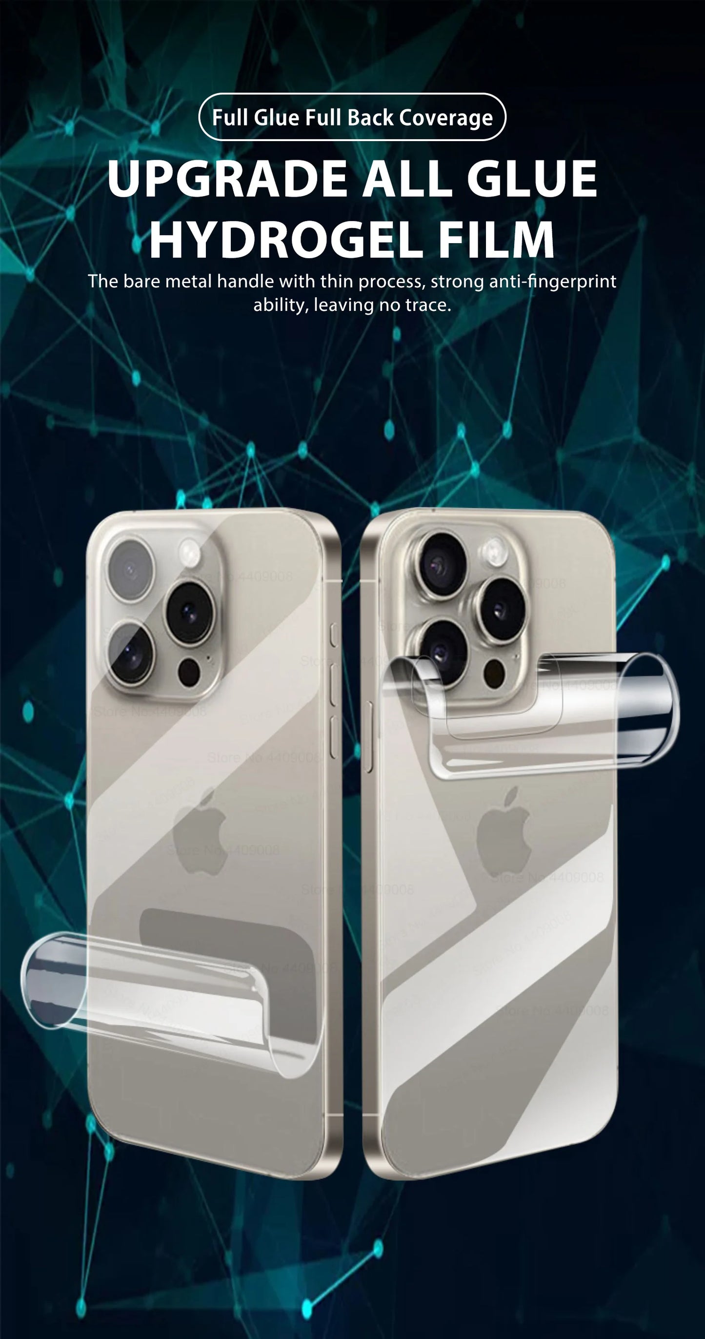 3Pcs Back Hydrogel Film For Apple iPhone 17 16 Pro Max Air Full Cover Screen Protection Clear Film HD Stickers Phone Accessories