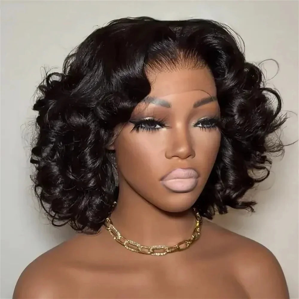 Bob Wig Body Wave 13x4 HD Lace Front Short Human Hair Wigs 4x4 Closure Lace Frontal Human Hair Brazilian Bob Wigs For Women