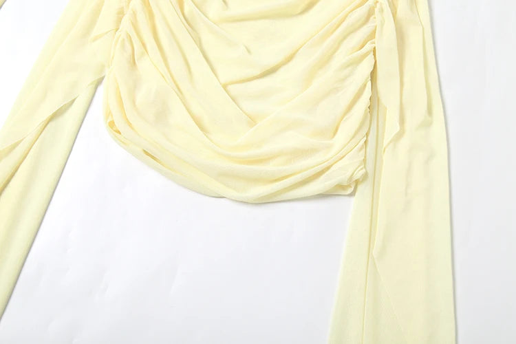 Nibber Summer Vacation Sexy See Through Dress+Shawl Women Ruched Side Ribbon Coquette Skinny Midnight Clubwear Party Bodycon