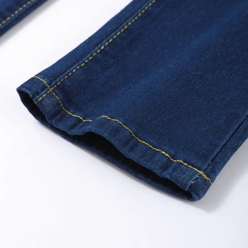 Fashion Skinny Pencil Pants Women's Casual Slim High Waist Straight Leg Denim Pants 2025 & 2026 Autumn New Lady High Street Trousers