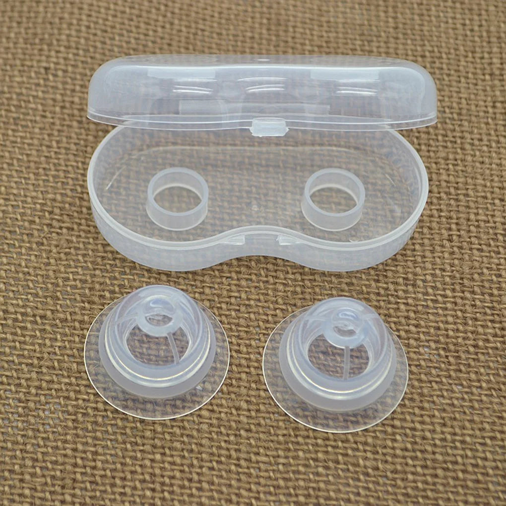 2pcs Silicone Nipple Sucking Corrector Pregnant Women Flat Retraction Puller Breast Shaper