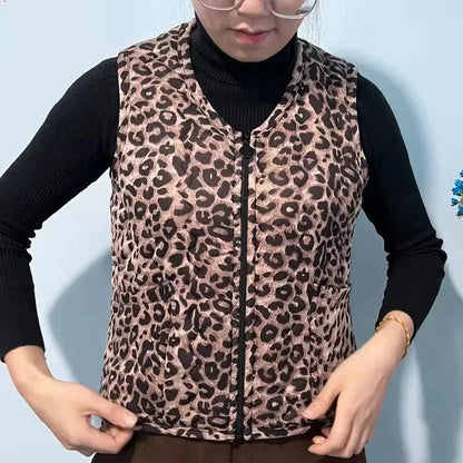 Fashionable Integrated Women's Vest Double Layer Flocking Vest Autumn/Winter Style Jacket Crew Neck Design For All Seasons