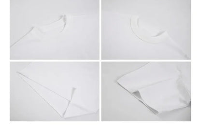 Smoking Kills Crab T-shirt Out of Control Suspected Grotesque Style T-shirt Strange Pattern T-sleeve Baseball Shirt