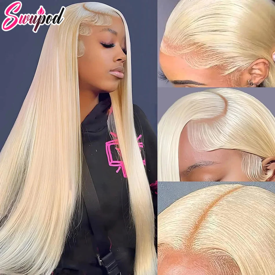 30/36 inch Bone Straight 613 Honey Blonde Hd 360 Full Lace Frontal Human Hair Wigs 13x4 13x6 250% Density Wig Cheap Wigs Glueles