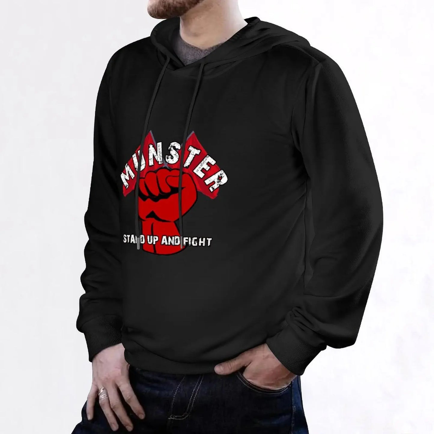 Munster Rugby - Stand up and Fight Hoodie autumn jacket men autumn men wear autumn new products hoodie streetwear