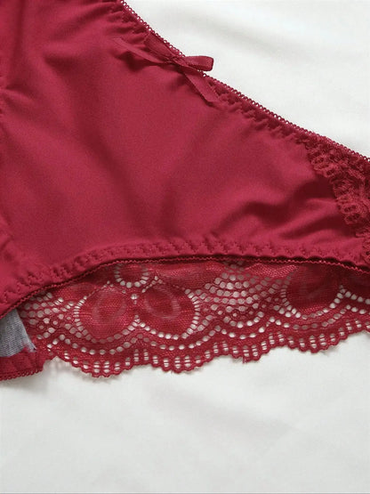 Viomisha Sexy Lingerie Set Lady Push Up Bras Set Transparent Floral Underwire Intimate Pretty Lace Underwear Panty Set