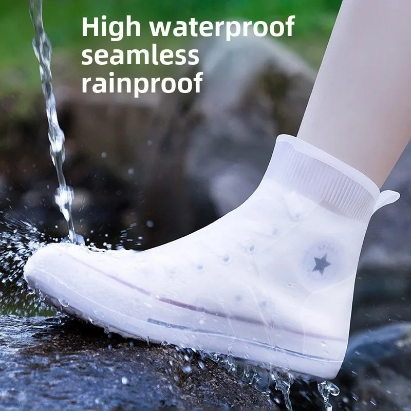 Reusable Coat Walking Shoes Rainy Day Lightweight Thick Wear-resistant Silicone Daily Household Items Rain Shoe Covers Travel