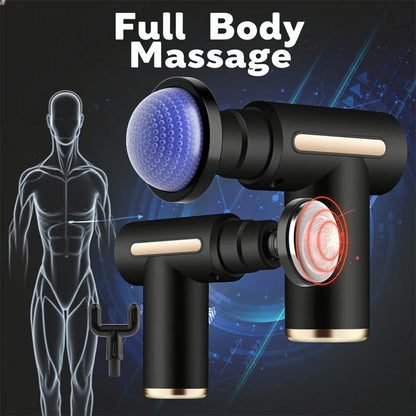 Mini Muscle Massage Gun Body Massager Deep Handheld Percussion Massager For Body Back Neck Leg Cold And Hot Compress Fascia Gun