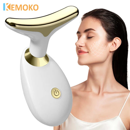Neck Face Lifting Device Face Slimming Eye Massage Beauty Skin Facial Vibration Machine Anti Aging Reduce Edema Double Chin