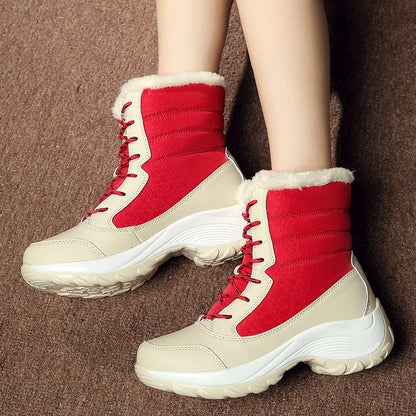 Snow Boots Women New Ladies Shoes Platform Shoes Woman Flat Keep Warm Boots Ladies Casual Plush Botas Mujer Winter Shoes Women