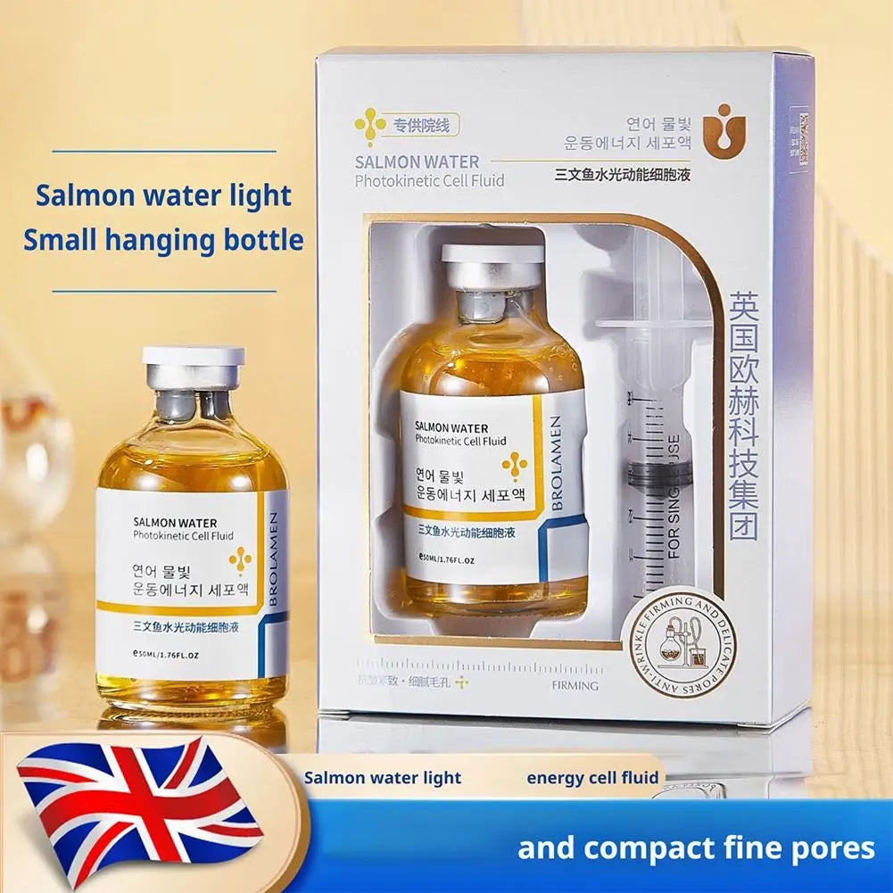 Golden Salmon Water Energy Cell Essence Moisturizing Lotion Hydrating Facial Skincare Product Strengthen Facial Barrier Function