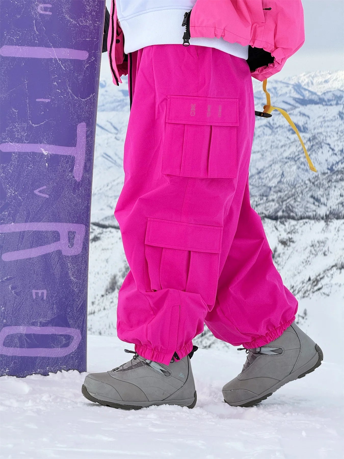 Oversize Winter Ski Pants 3L Snowboard Pant Thicken Thermal Waterproof Breathable Outdoor Sports Warm Women's Men's Ski Trousers