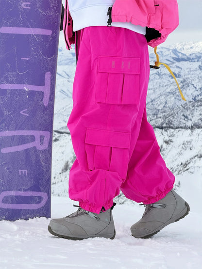 Oversize Winter Ski Pants 3L Snowboard Pant Thicken Thermal Waterproof Breathable Outdoor Sports Warm Women's Men's Ski Trousers