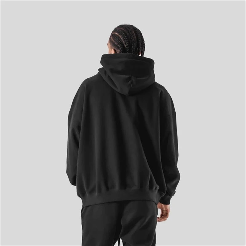 LYFT Classical LOGO Men Hoodies Winter Fleece Warm Mens Sweatshirt Fashion Streetwear Casual Men's Loose Pullovers Brand Hoody