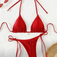 Bikini Print Swimsuit Beach Sexy Ladies Swimwear Seaside Vacation