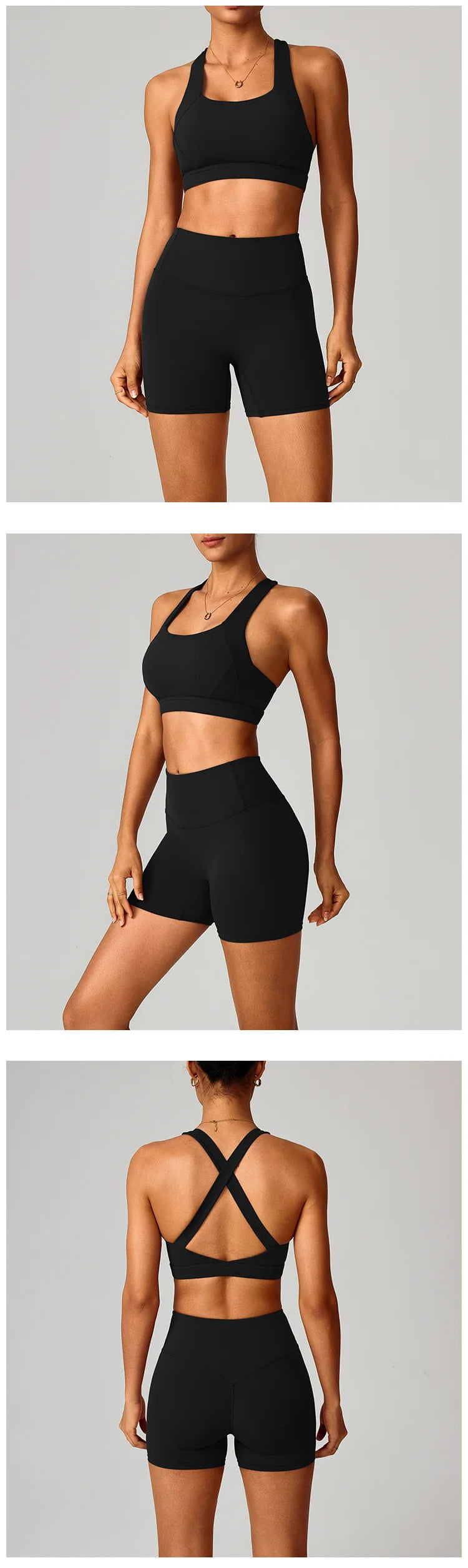 Seamless 3-Piece Activewear - Women's Fitness Set, Sin Costuras, Quick Dry, Yoga & Aire Libre