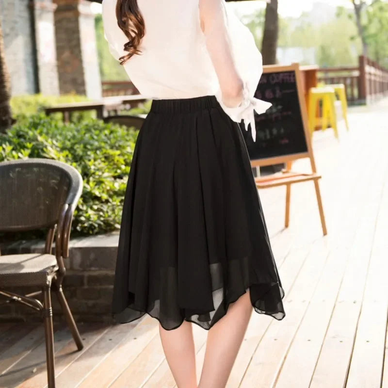 A Line Female Skirts New In Women's Skirt Midi Modest High Quality Clothing Trend 2026 Cheap Aesthetic Luxury Elegant Vintage V