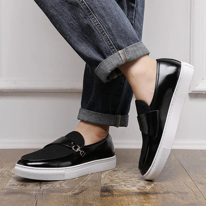 Breathable Leather Casual Shoes Luxury Brand Male Flats Classic Men's Comfortable Loafers Hot Selling Men's Park Walking Shoes
