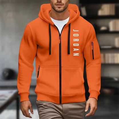 2025 New men's hooded sweatshirt, sweatshirt, zipper hooded jacket, men's cotton pullover hooded sweatshirt, men's use