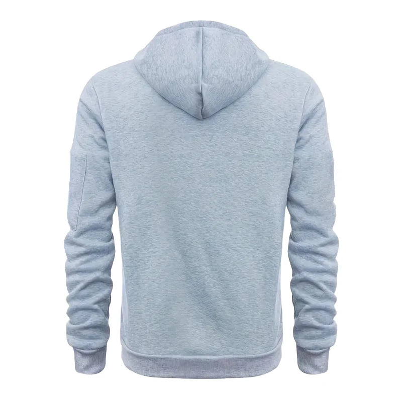 Mens Hoodies Sweatshirt New Casual Long Sleeve Hoodie Men Zipper Cardigan Hooded Sweatshirts