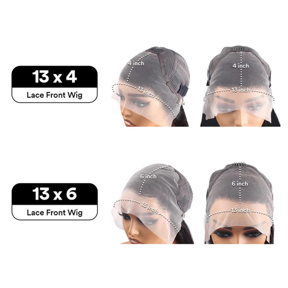 lueless Wig Human Hair Ready To Deep Water Wave Lace Front Wig Glueless Lace Closure Black Wig Curly HD Lace Frontal Human Hair