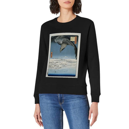 HIROSHIGE HAWK UKIYO-E Pullover anime clothes men clothing clothes for men men wear new sweatshirt