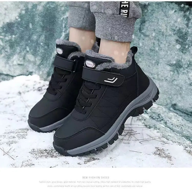 Winter velvet men's shoes Top Quality Casual Snow Boots Waterproof Warm Men boots Outdoor male Trekking Sneaker Botas Zapatos