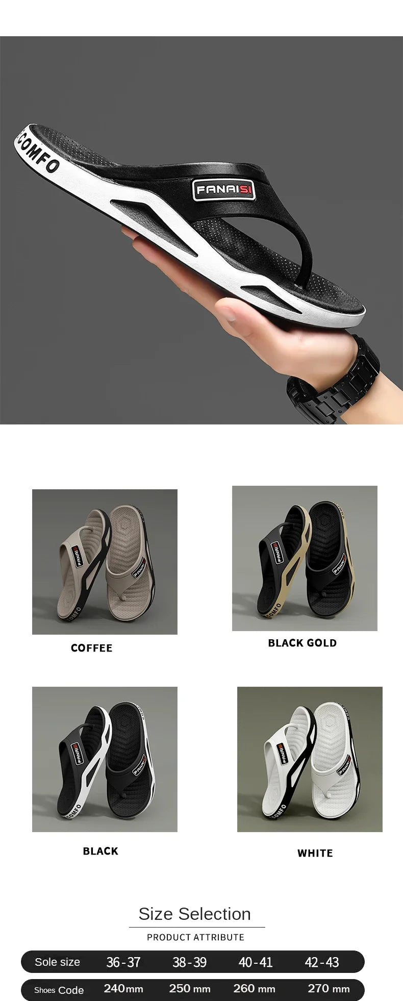 Summer Men's Flip-flops Sports Beach Sandals Men Casual Outdoor Fashion&trend Comfortable Shoes House Flip Flops Home Shoes