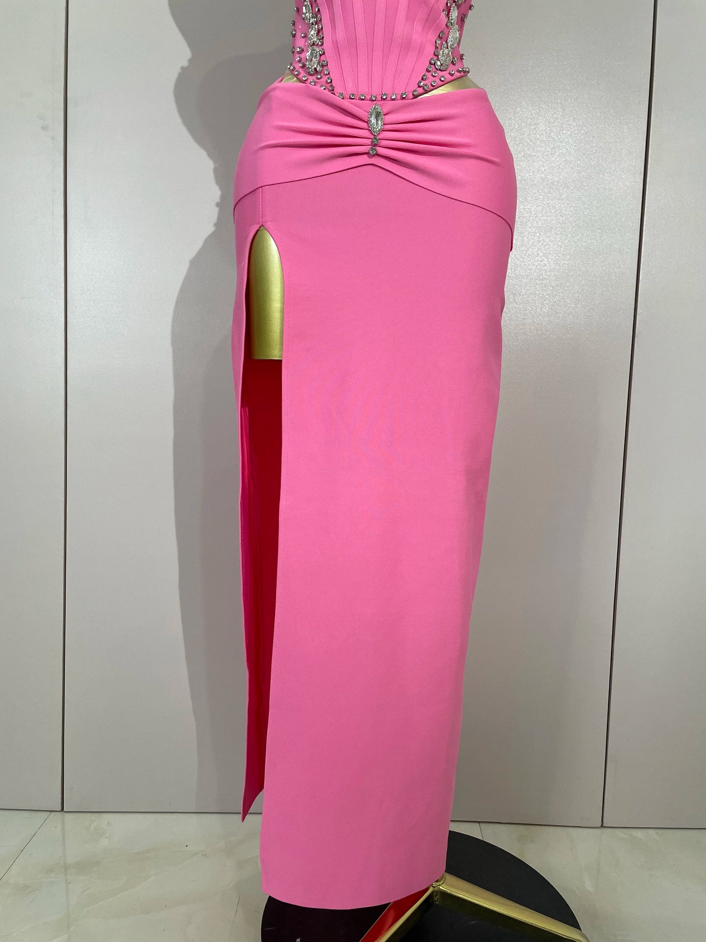 Elegant Sexy Backless Bodycon Sleeveless Pink Bandage Dress Women Prom Club Evening Party Luxury Birthday Wedding Guest Dresses