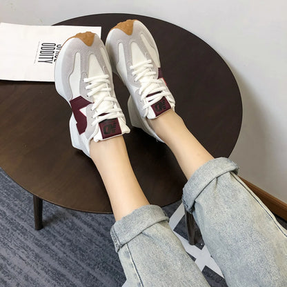 New Women's Causal Sneakers Summer Shoes Woman Fashion Breathable Lace Up Sports Shoes for Women Platform Walking Designer Shoes