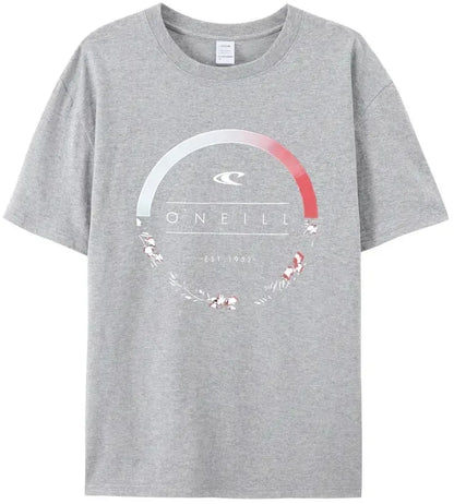2024 New Beach Men's Summer Hot Sale Men's Curled Oneill 100%cotton T Shirt Round Garland Logo Top Quality Tees