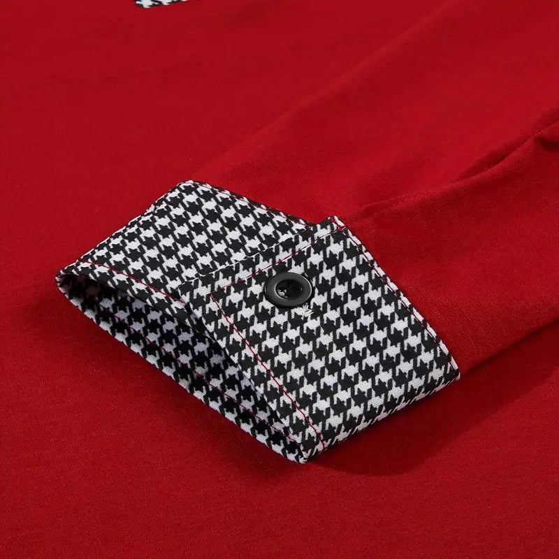 Spring and Autumn Men's Long Sleeve Polo Shirt Classic Business Office T-shirt Male Street Casual Fashion Solid Color Top