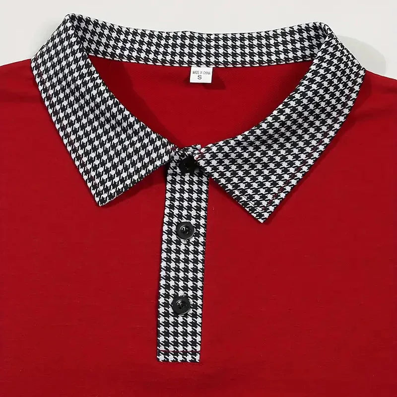 Spring and Autumn Men's Long Sleeve Polo Shirt Classic Business Office T-shirt Male Street Casual Fashion Solid Color Top