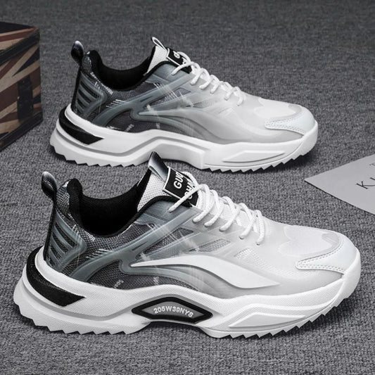 Men's Fashion Basketball Shoes - Air Cushion Shock-Absorbing Non-Slip Breathable Sneakers for Outdoor Sports & Daily Wear